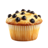Delicious Blueberry Muffin with a Transparent Background, Perfect for Baking Inspiration png