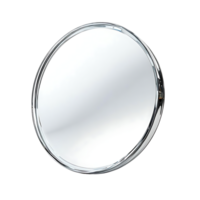 Round Chrome Makeup Mirror with Transparent Background for Beauty and Style png