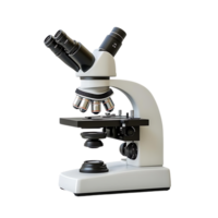 Explore the Microscopic World with a High-Powered Microscope, Featuring a Transparent Background for Clear Viewing png