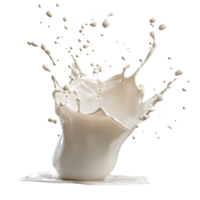 Milk Splashing on a Transparent Background - A Refreshing and Creamy Visual png
