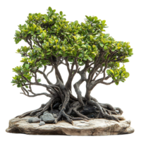 Bonsai Tree with a Transparent Background, a Stunning Example of Miniature Horticulture png