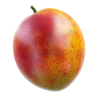 A Single Ripe Mango with a Transparent Background, A Delicious Tropical Fruit Ready to Eat png