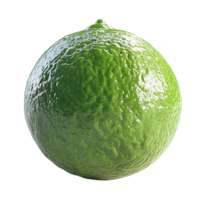 A Single Green Lime with a Transparent Background, a Citrus Fruit Ready for Your Next Recipe png