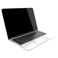 Laptop with Transparent Background, Mockup,  Device,  Computer,  Isolated,  Display,  Screen,  Keyboard,  Design,  Technology,  Silver,  Aluminum,  Modern,  Gadget,  Electronics,  Portable,  Digital,  Productivity,  Work,  Office,  Business,  Style,  Mini png