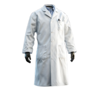 White Lab Coat with Transparent Background - Perfect for Mockups and Designs png