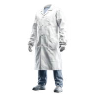 White Lab Coat with Transparent Background, a Clean and Professional Look for Healthcare Professionals png
