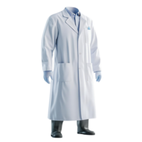 White Lab Coat with Transparent Background, Perfect for Healthcare Professionals and Scientists png
