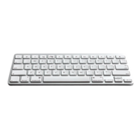 White Wireless Keyboard with Transparent Background, Perfect for Minimalist Desk Setup png