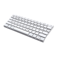 Wireless Keyboard with Transparent Background, Slim Design and Quiet Keys for Comfortable Typing Experience png