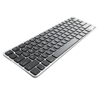 Sleek and Modern Wireless Keyboard with Transparent Background for Enhanced Typing Experience and Minimalist Design png