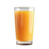 A Tall Glass of Freshly Squeezed Orange Juice, Perfectly Presented on a Transparent Background png