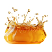 Orange Juice Splashing with a Transparent Background, Creating a Refreshing and Delicious Visual png