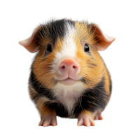Cute Guinea Pig with Transparent Background Smiling for the Camera png