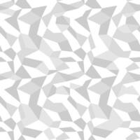 Monochrome seamless geometric texture. Decorative polygon background. White and gray design - endless contemporary print vector