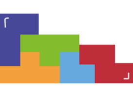 A colorful puzzle with the letters t and l png