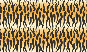 Repeating seamless pattern with tiger skin pattern for fabric, paper, print and web. Striped animal pattern vector