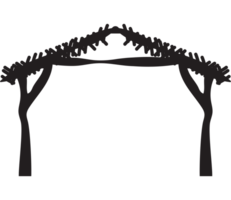 A black and white illustration of a tree with branches png