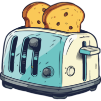 Toaster icon with two slices of bread png