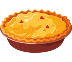 Pie icon with a yellow crust png