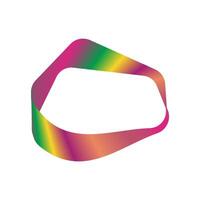 Vibrant, wavy blob-style rainbow frame with fluid, dynamic shapes creating an abstract, colorful border. For modern design and creative projects. vector
