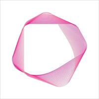 pink line art object in an abstract blob shape with curves. The design is modern and fluid, ideal for creative and contemporary projects. vector