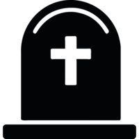 A black and white image of a grave with a cross on it png