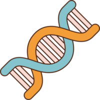 An icon of a dna strand png