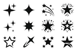 Star collection.Star logo collection.Modern simple flat style. vector