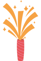 A vase with a firework in it png