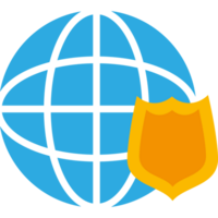 The globe with a shield and a shield png
