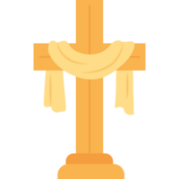 A cross with a white cloth on it png