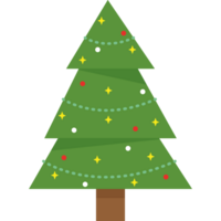 uma Natal árvore com uma verde base e vermelho e branco decorações png