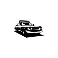 Bluesmobile car silhouette. isolated with premium design front view. best for logo, badge, emblem, icon, sticker design. available in eps 10 vector