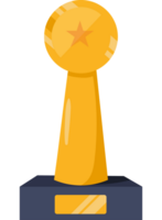 A trophy with a star on top of it png
