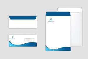 Modern Envelope design Template set a4 and dl size vector