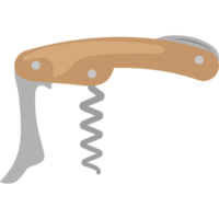 A knife with a corkscrew on it png
