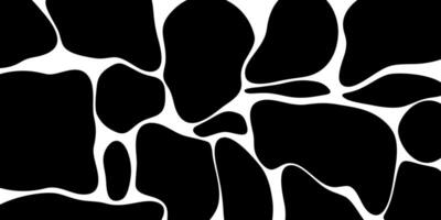 black and white background abstract stone pattern. vector
