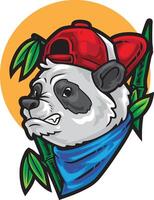 Panda Street Style Illustration vector