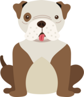 An image of a dog with its tongue out png