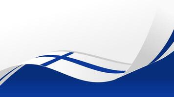 wavy finland flag background with copy space for text. finland national day vector