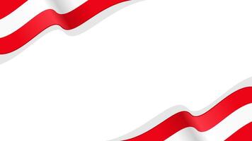 wavy austria flag frame background with copy space for text. austria national day vector