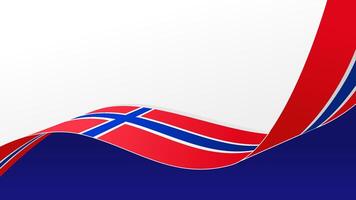 wavy norway flag background with copy space for text. norway national day vector