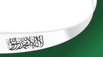 wavy afghanistan flag background with copy space for text. afghanistan national day vector