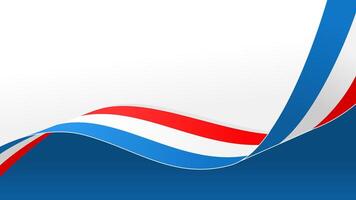 wavy luxembourg flag background with copy space for text. luxembourg national day vector