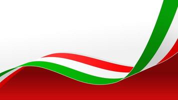 wavy hungary flag background with copy space for text. hungary national day vector