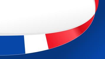 wavy france flag background with copy space for text. france national day vector