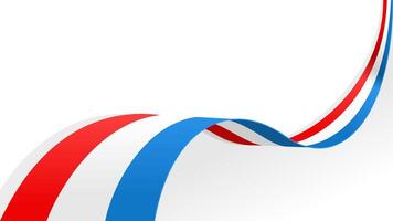 waving luxembourg flag background with copy space for text. luxembourg national day vector