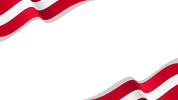 wavy latvia flag frame background with copy space for text. latvia national day vector
