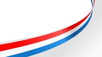 wavy luxembourg flag background with copy space for text vector