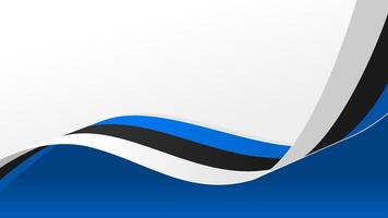 wavy estonia flag background with copy space for text. estonia national day vector